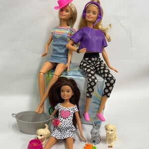 Mattel | Barbie Dolls & Animal Curated Bundle